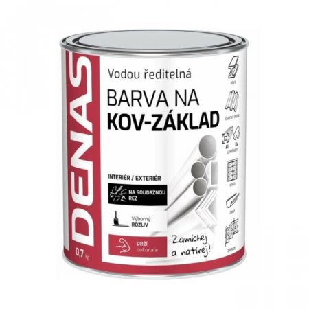 DENAS Antikor biela 0,7 KG - základná vodou riediteľná farba DENAS Antikor biela 0,7 KG - základná vodou riediteľná farba