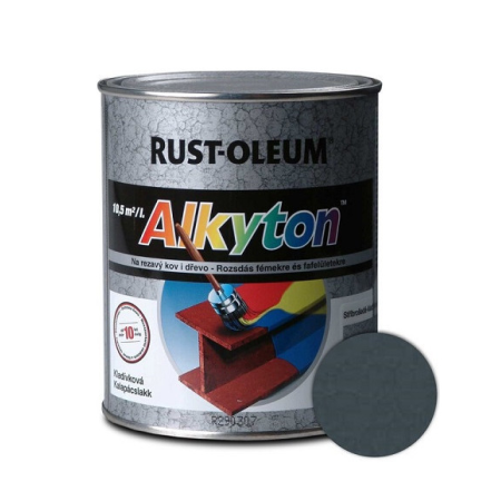 Alkyton 2v1 kladivková farba 0,75 L Čierna 
