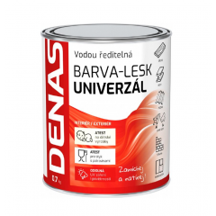 DENAS Univerzál LESK biela 0,7 Kg  - vodou riediteľná farba 