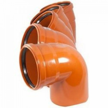 PVC Kanalizačné koleno O 110 mm / 15 ° PVC Kanalizačné koleno O 110 mm / 15 °