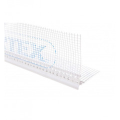 Nadokenný odkvapový profil PVC so sieťkou skrytý s nosom 2,5 m 